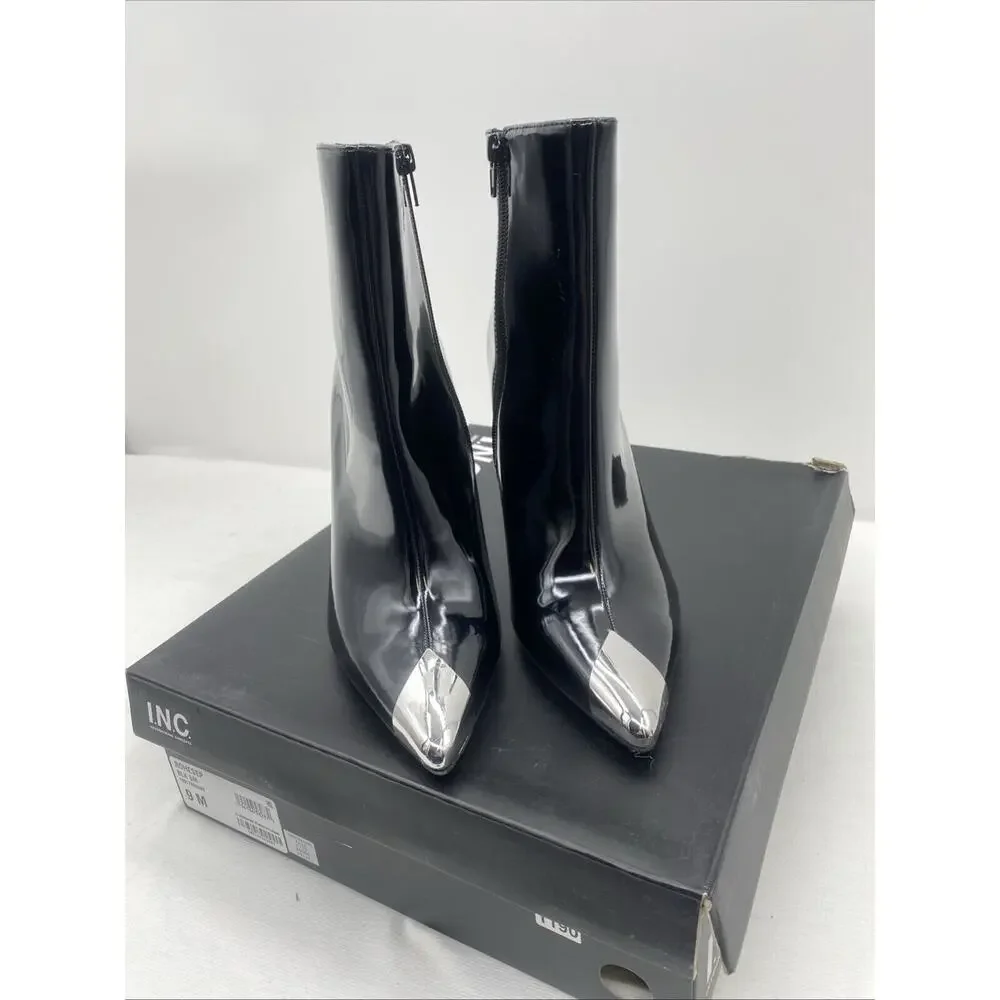 INC Womens Rohese Ankle Boots Shoes Size 9 Black